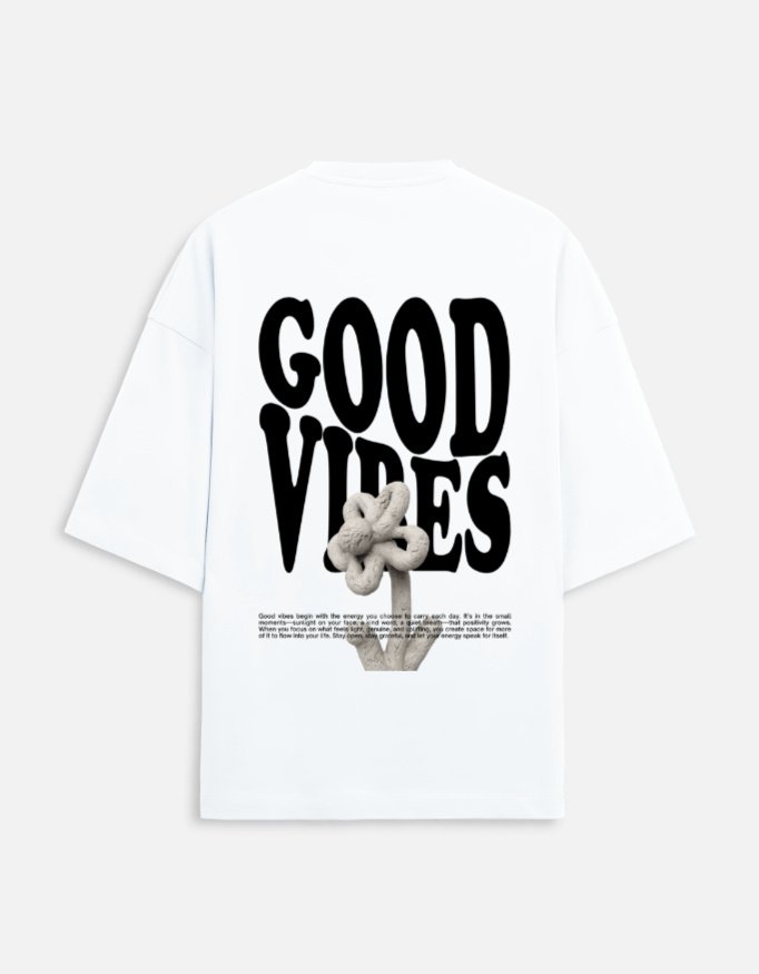 Good Vibes Unisex Terry Oversized Tee