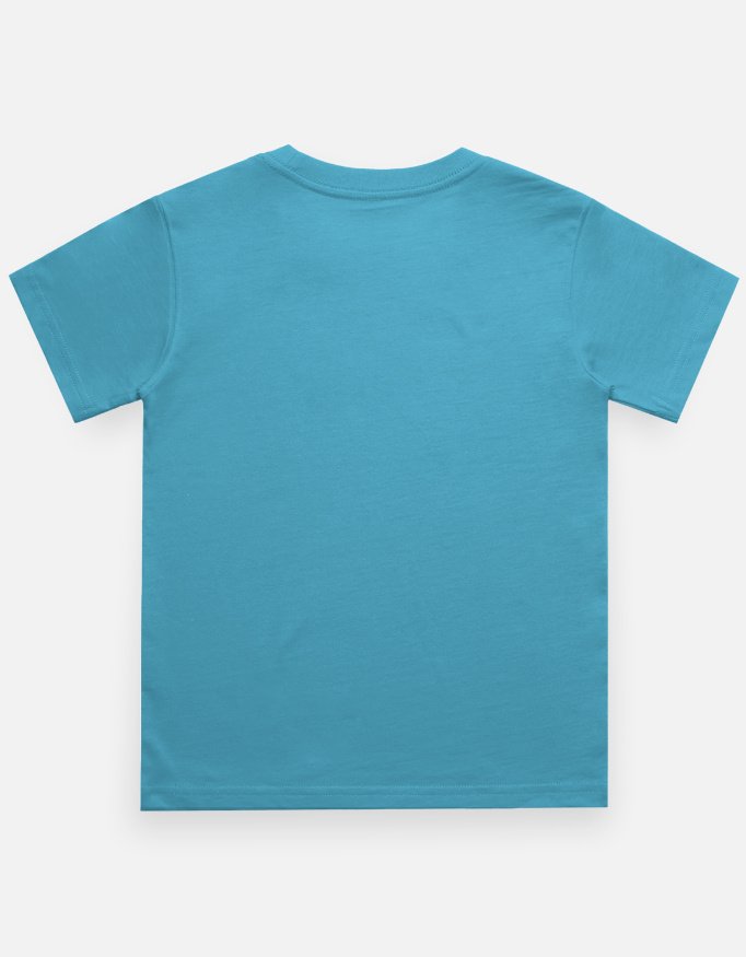 Basic Blue Boy's Crew Neck T-Shirt