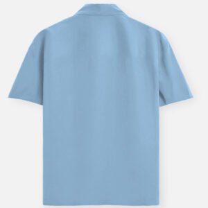 Basic Blue Unisex Oversized Shirt