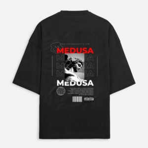 Medusa Back Unisex Terry Oversized Tee