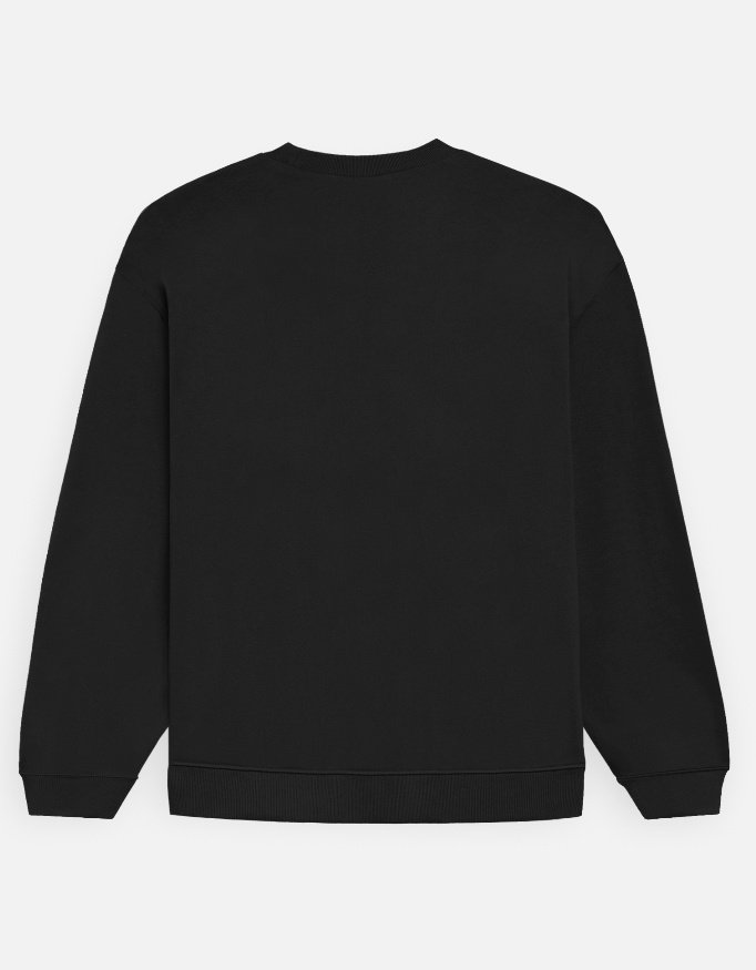 Black Unisex Oversized Sweatshirt - Image 2
