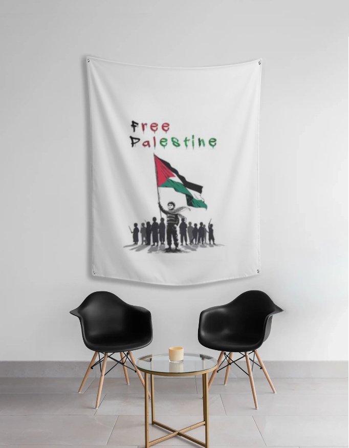 Free Palestine Tapestry