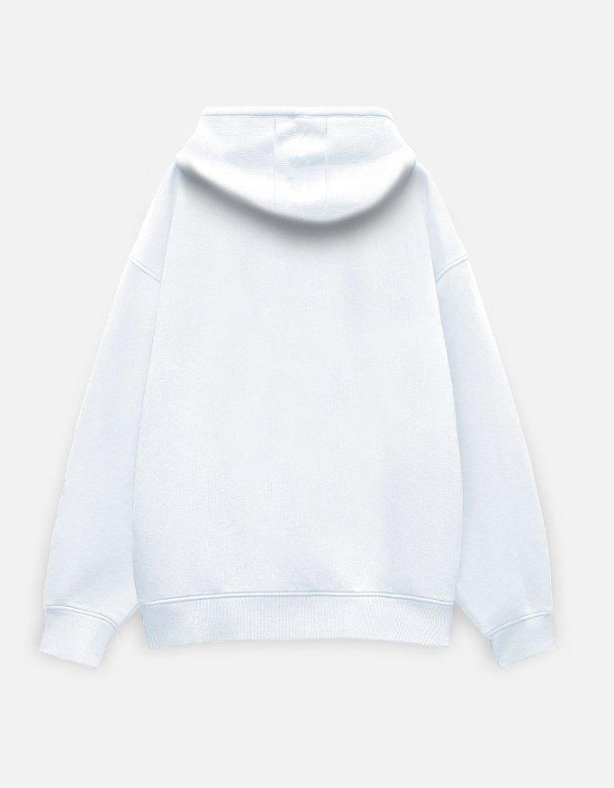 Basic White Unisex Oversized Hoodie