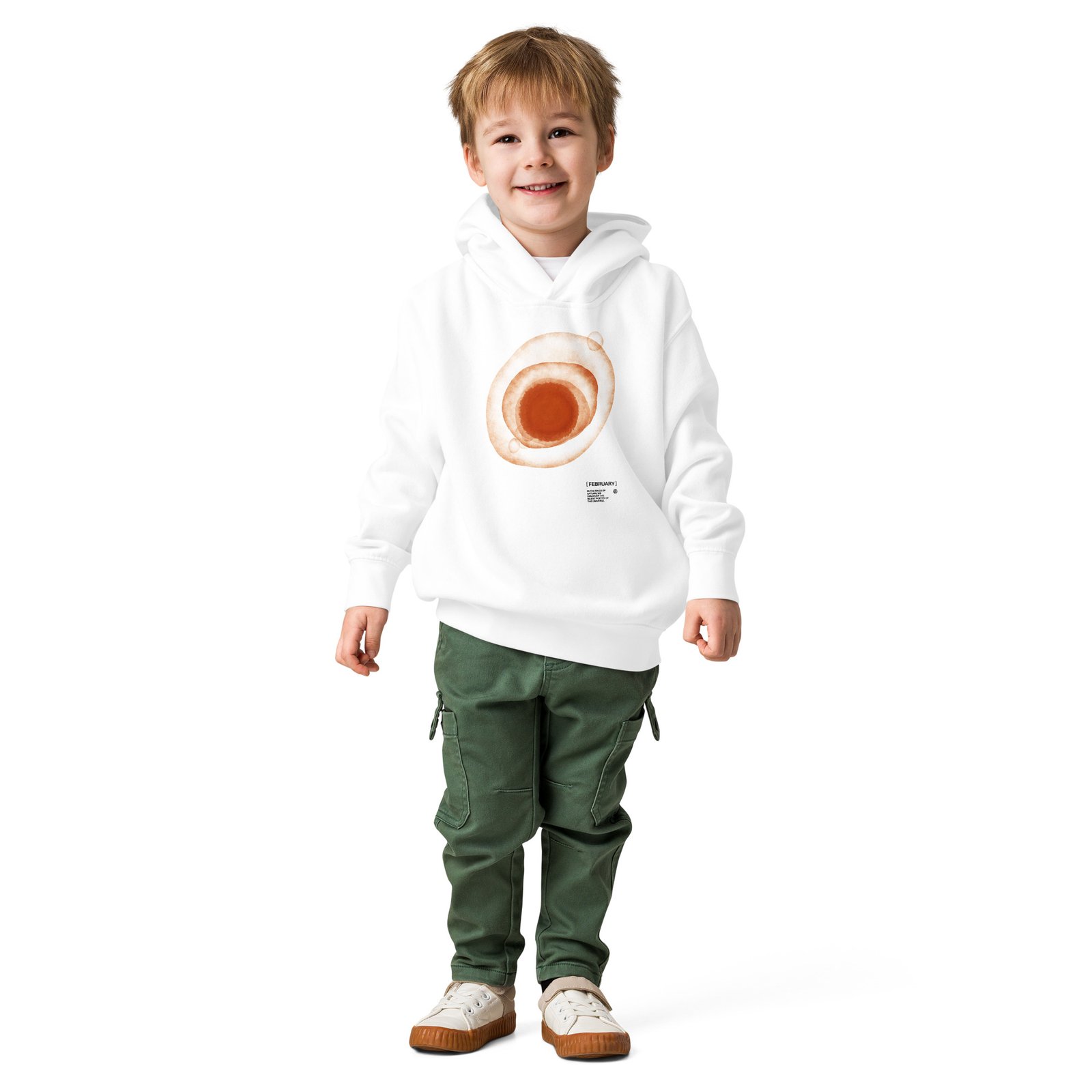 February Toddler fleece pullover hoodie