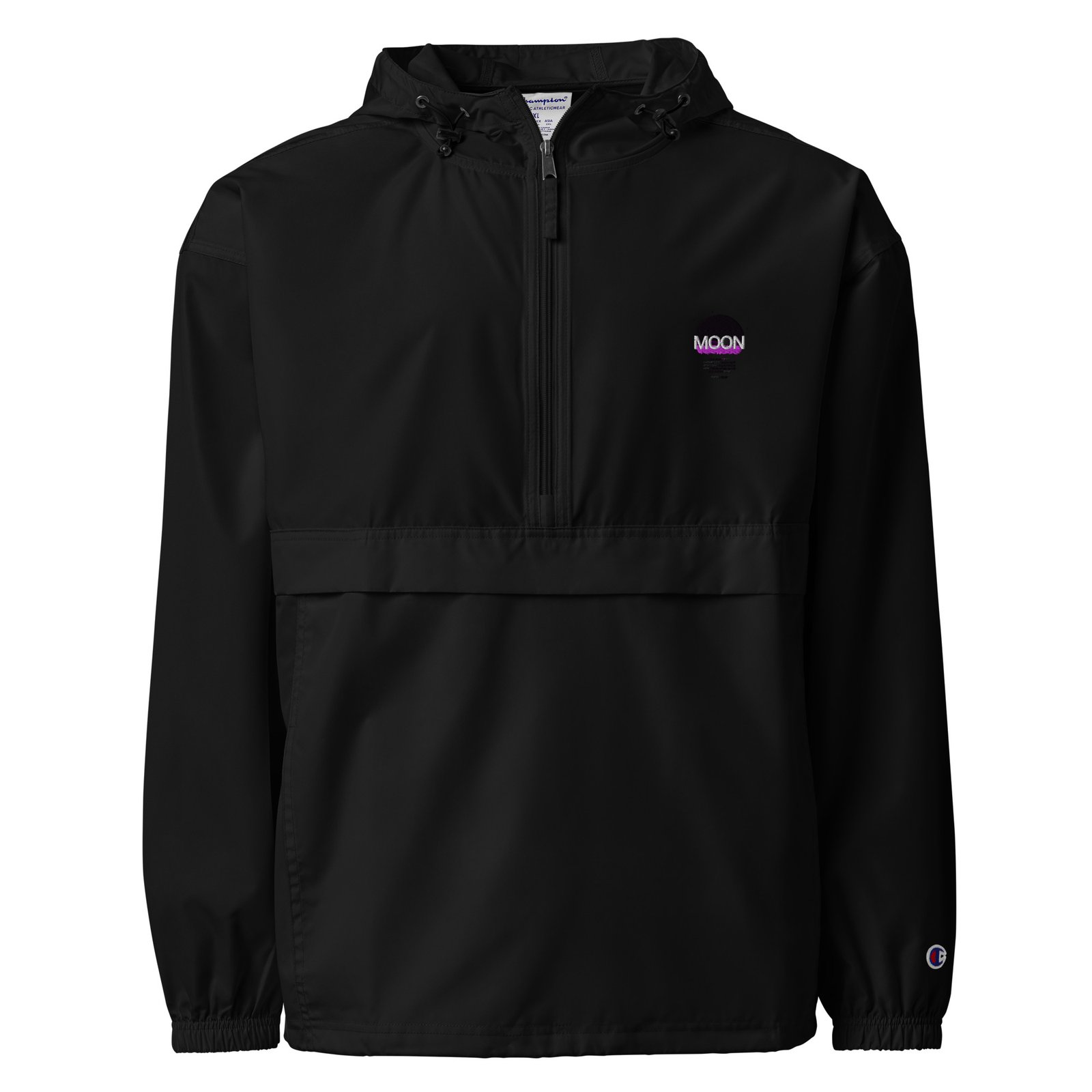 Moon Embroidered Champion Packable Jacket - Image 2