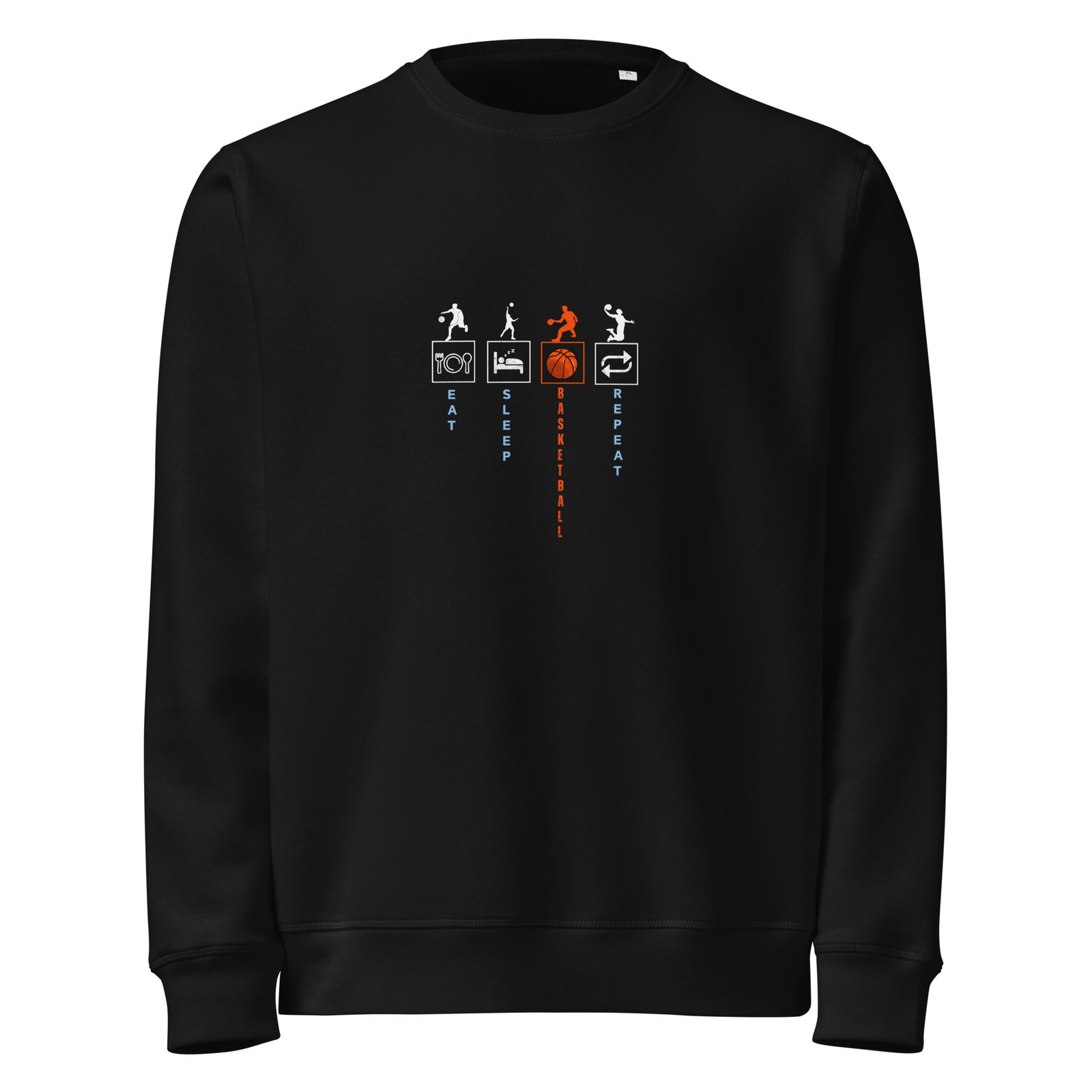 Basketball Unisex organic mid-weight sweatshirt - Image 2