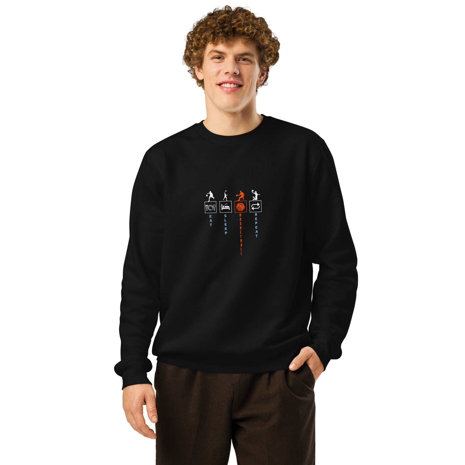 Basketball Unisex organic mid-weight sweatshirt