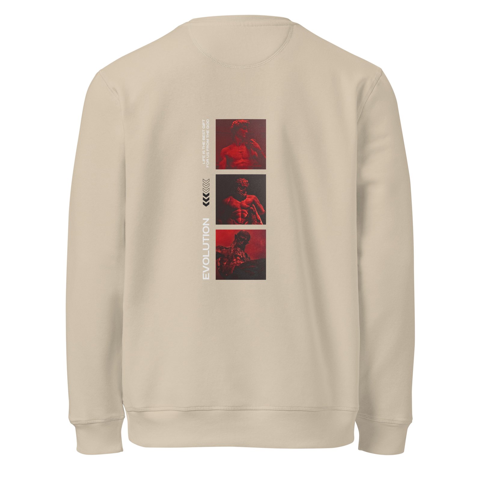 Red Evolution Unisex organic mid-weight sweatshirt - Image 3