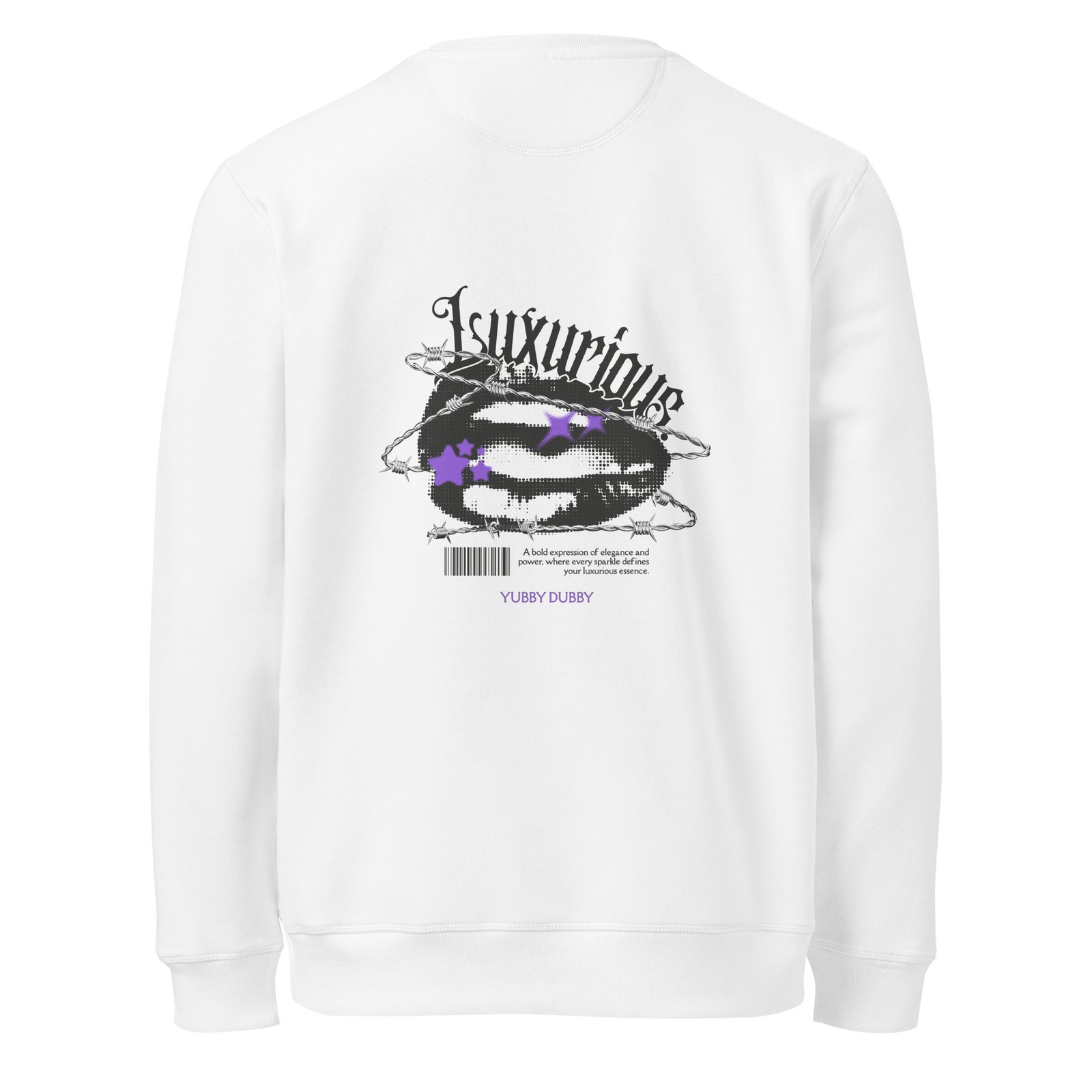Luxury Unisex organic mid-weight sweatshirt - Image 3