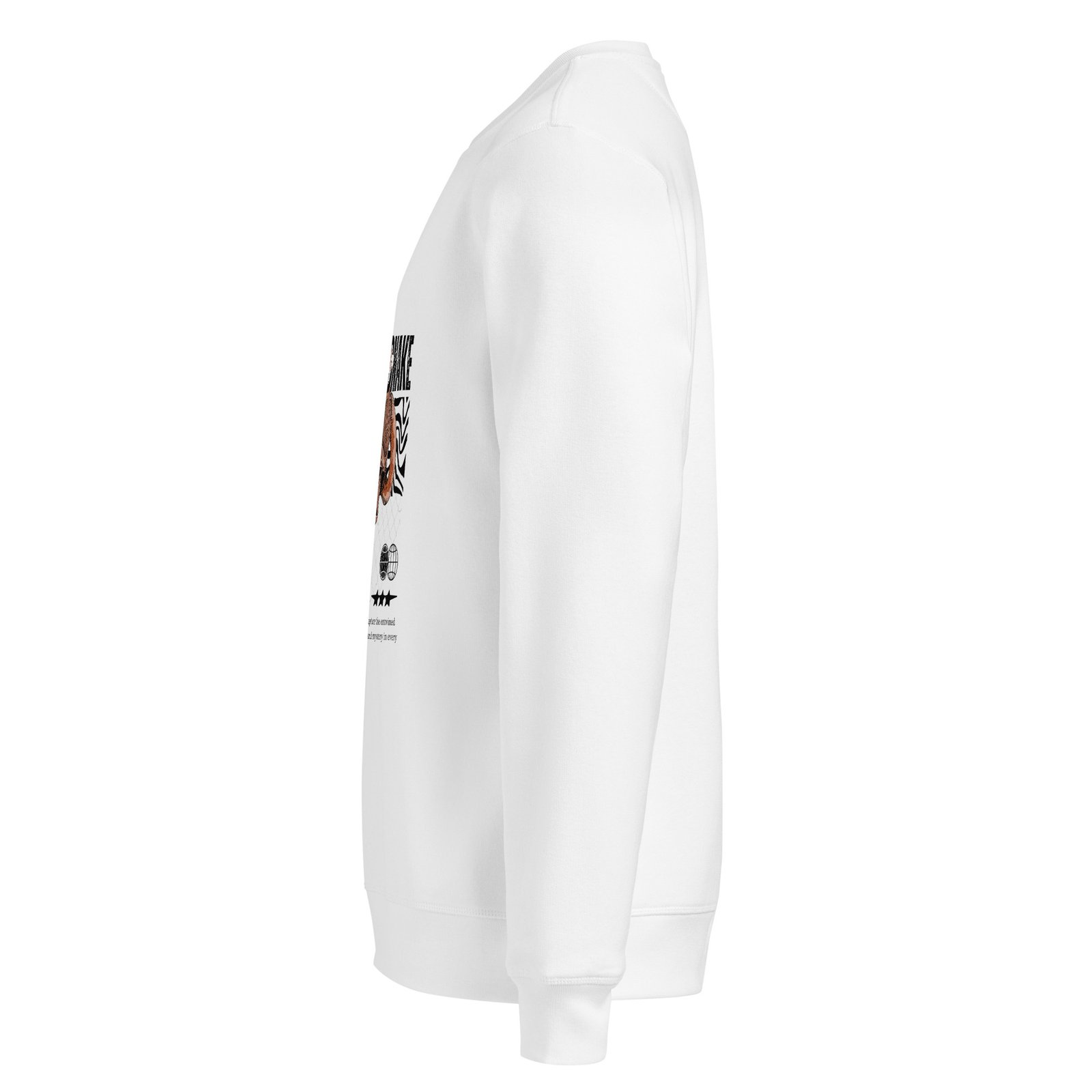 Skull Snake Unisex organic mid-weight sweatshirt - Image 4