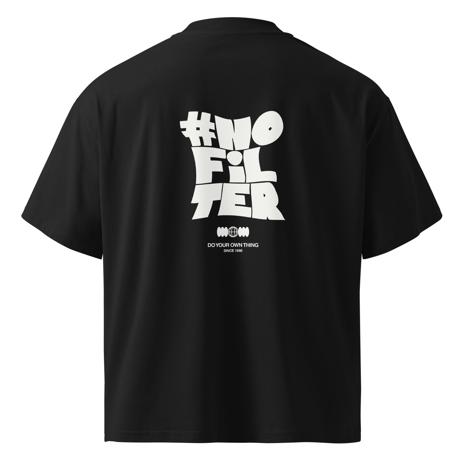 No Filter Unisex organic oversized high neck t-shirt - Image 3