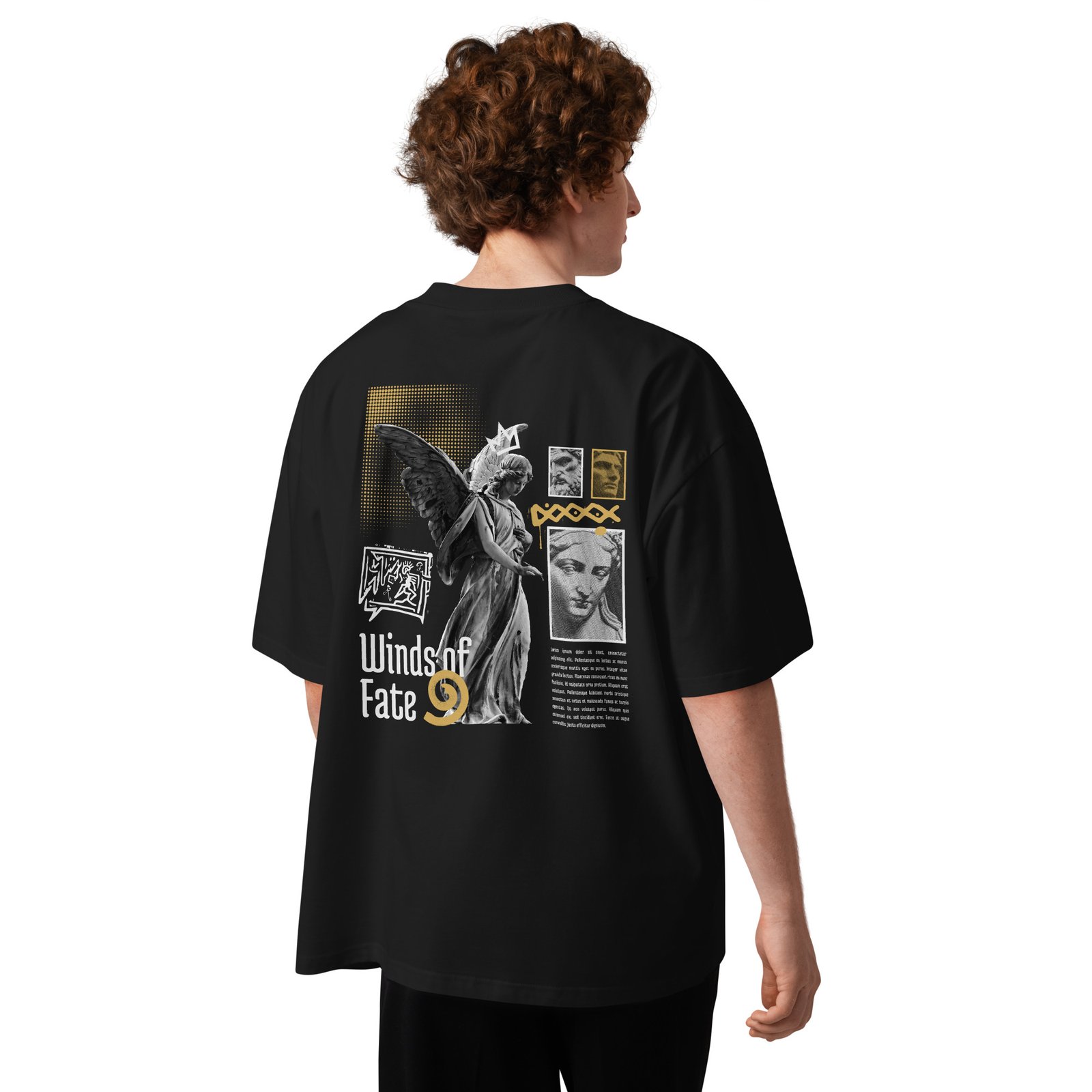 Winds of Fate Unisex organic oversized high neck t-shirt