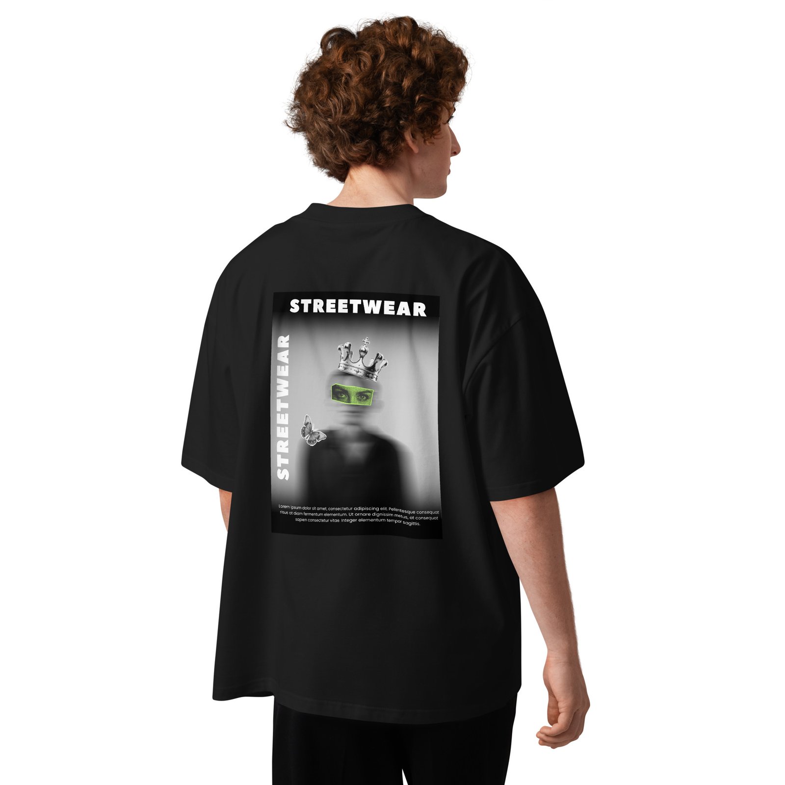 Streetwear Unisex organic oversized high neck t-shirt