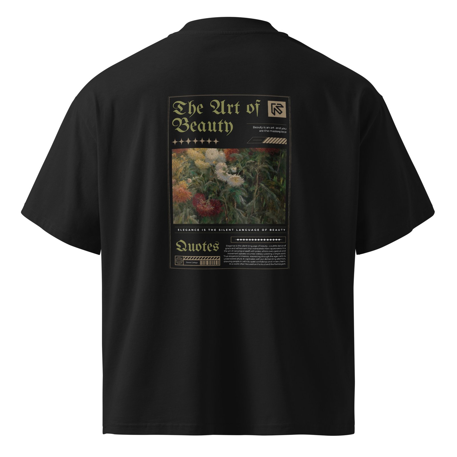 The Art Unisex organic oversized high neck t-shirt - Image 3