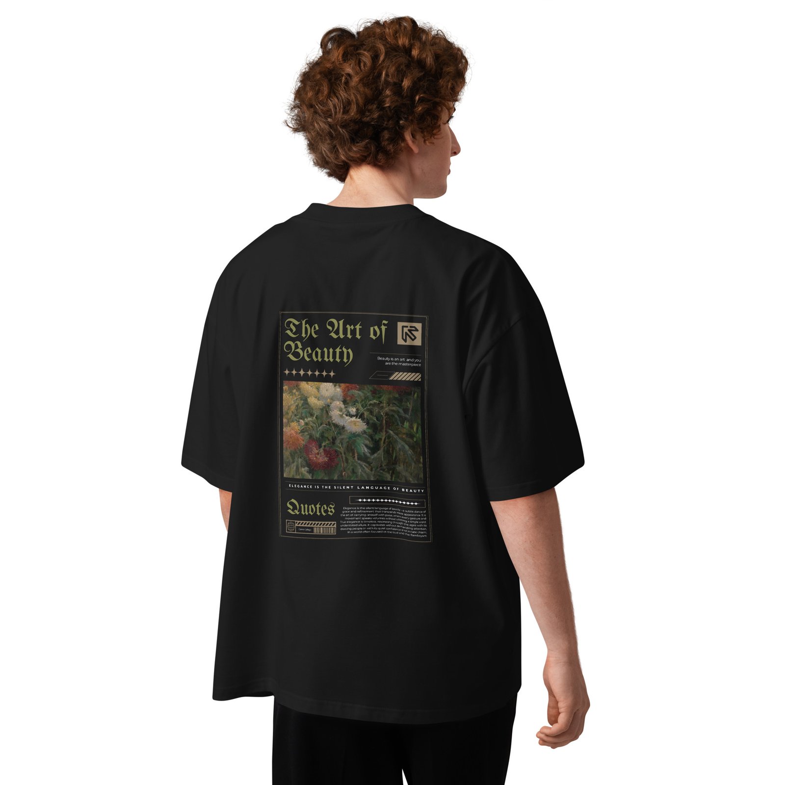 The Art Unisex organic oversized high neck t-shirt