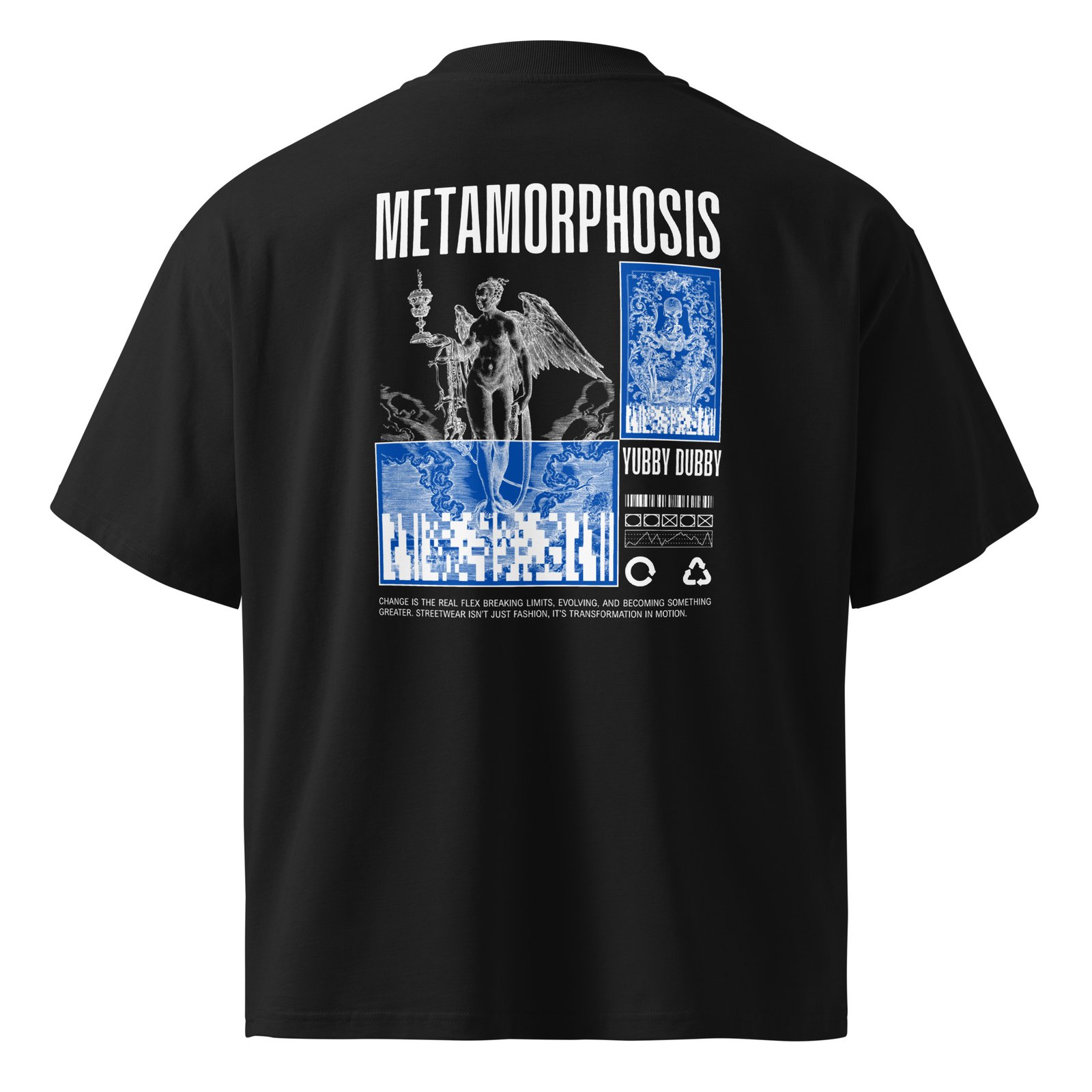 Metamorphosis Unisex organic oversized high neck t-shirt - Image 3