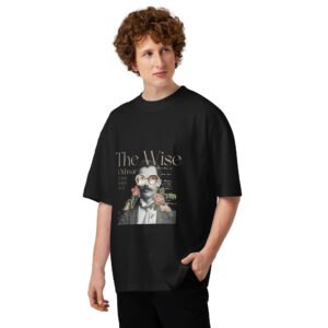 The Wise Unisex organic oversized high neck t-shirt