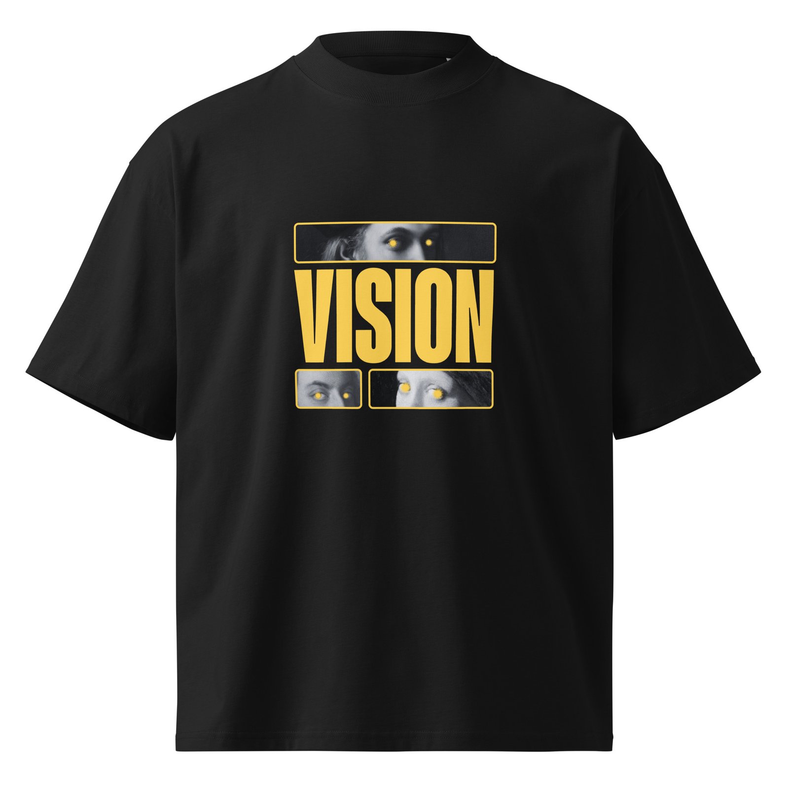 Vision Unisex organic oversized high neck t-shirt - Image 2
