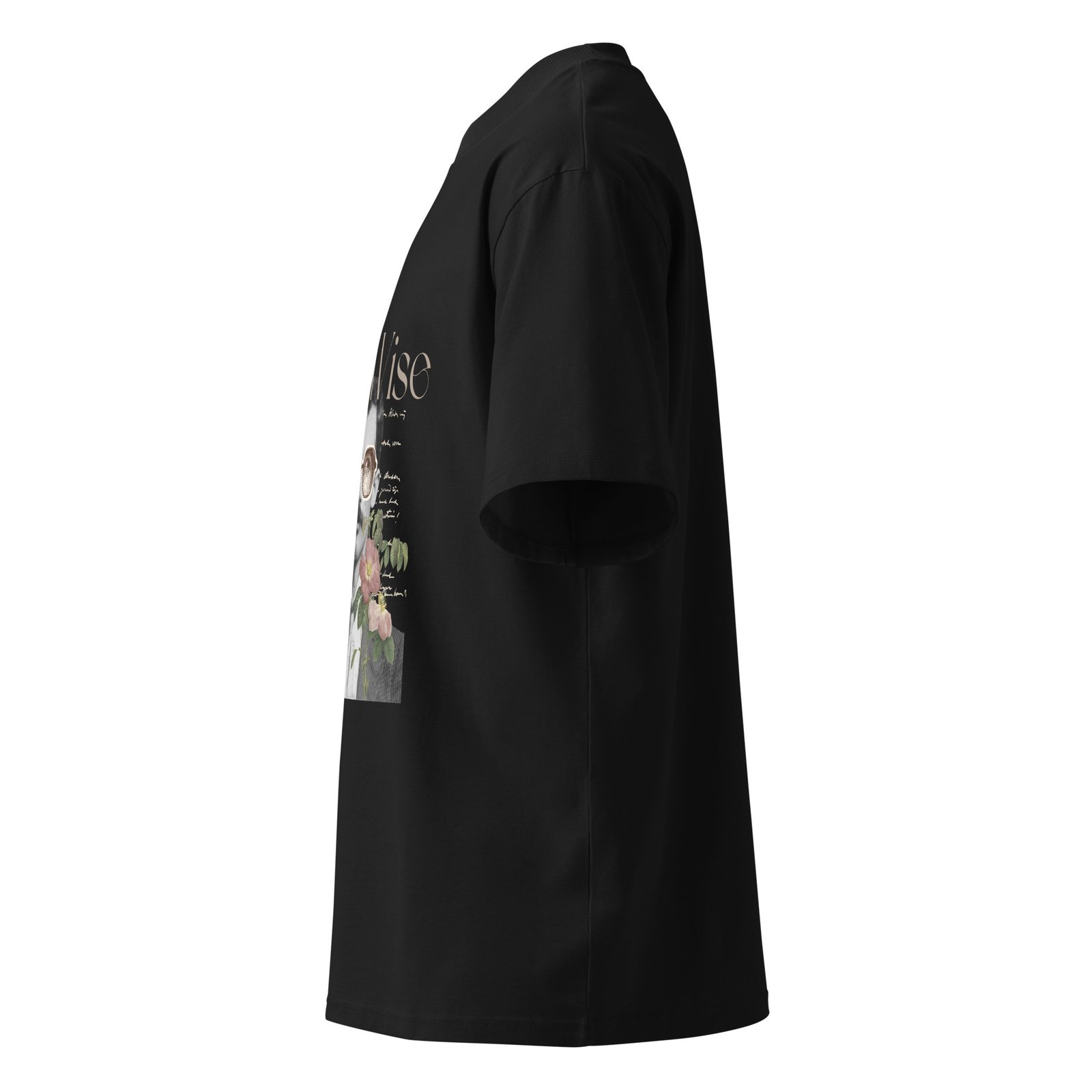 The Wise Unisex organic oversized high neck t-shirt - Image 4