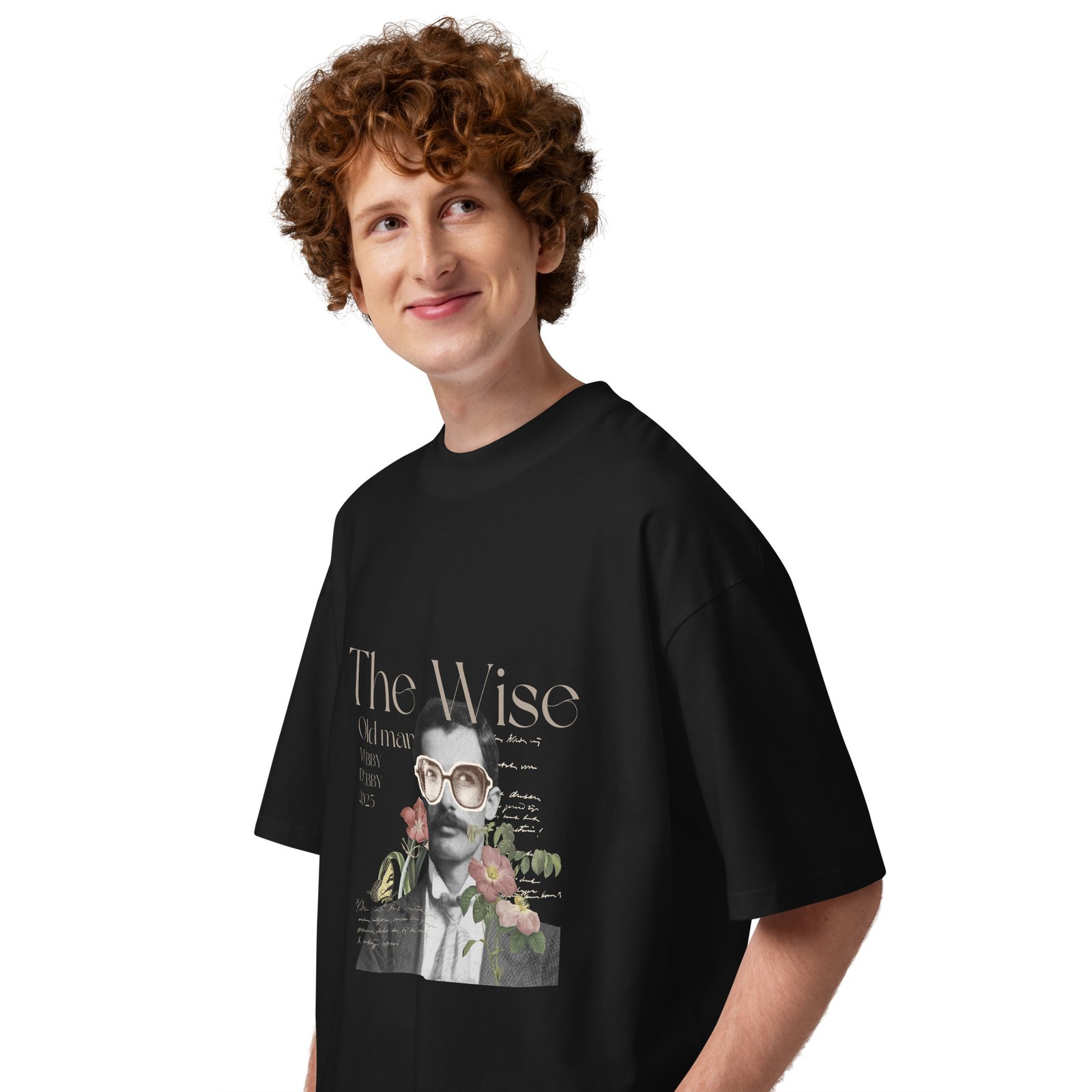 The Wise Unisex organic oversized high neck t-shirt - Image 7