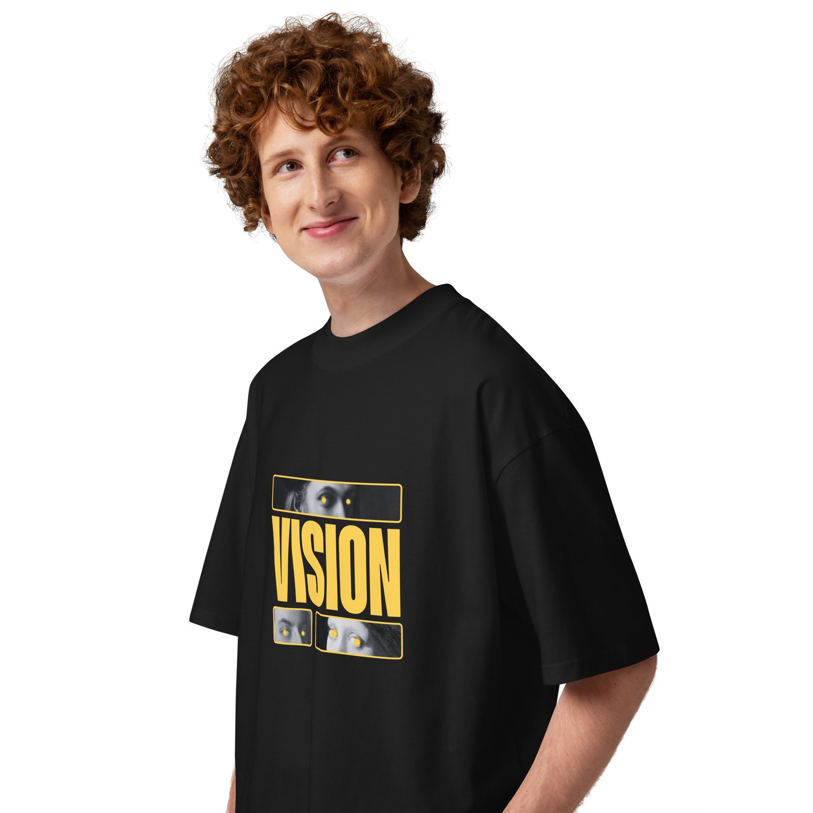 Vision Unisex organic oversized high neck t-shirt - Image 7
