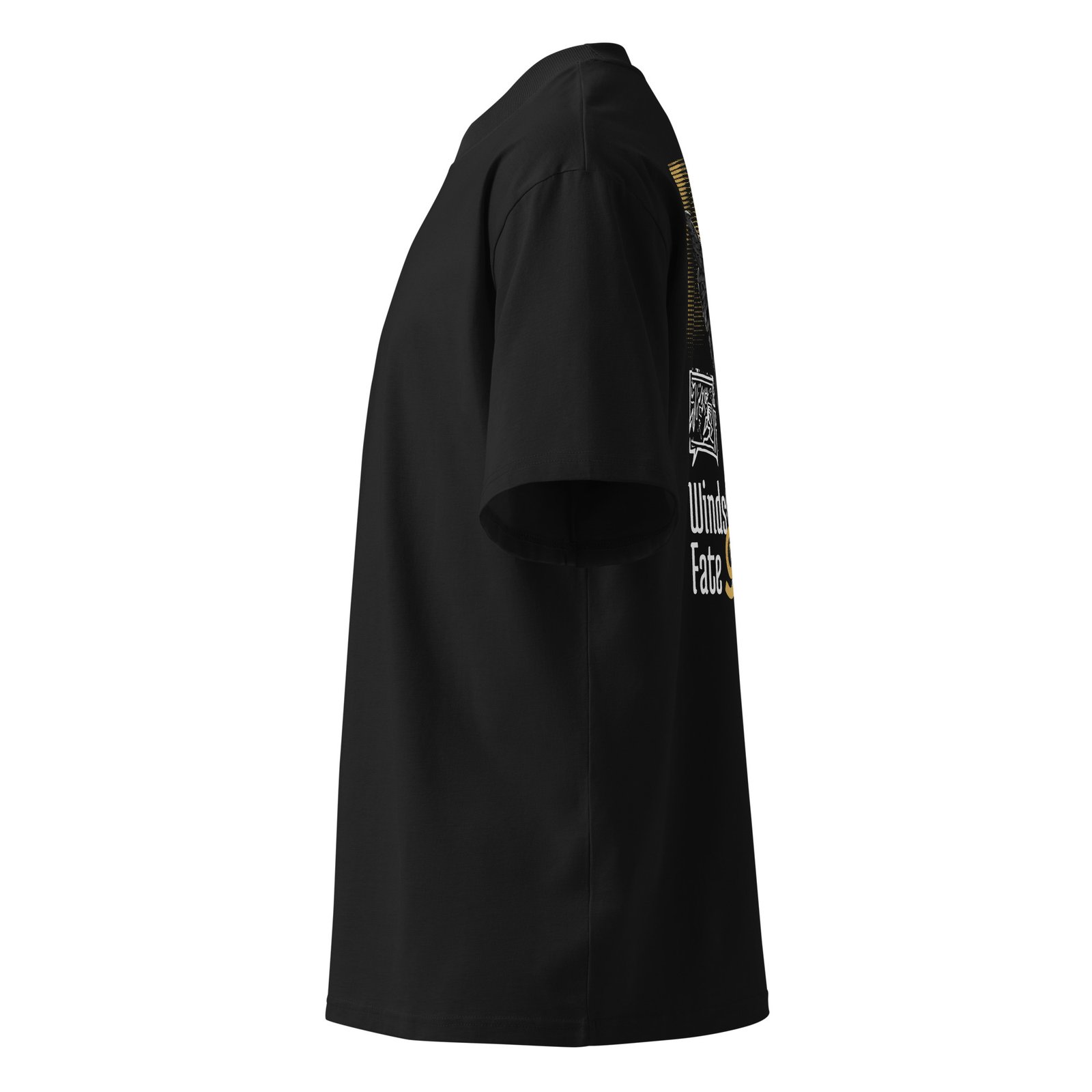 Winds of Fate Unisex organic oversized high neck t-shirt - Image 4