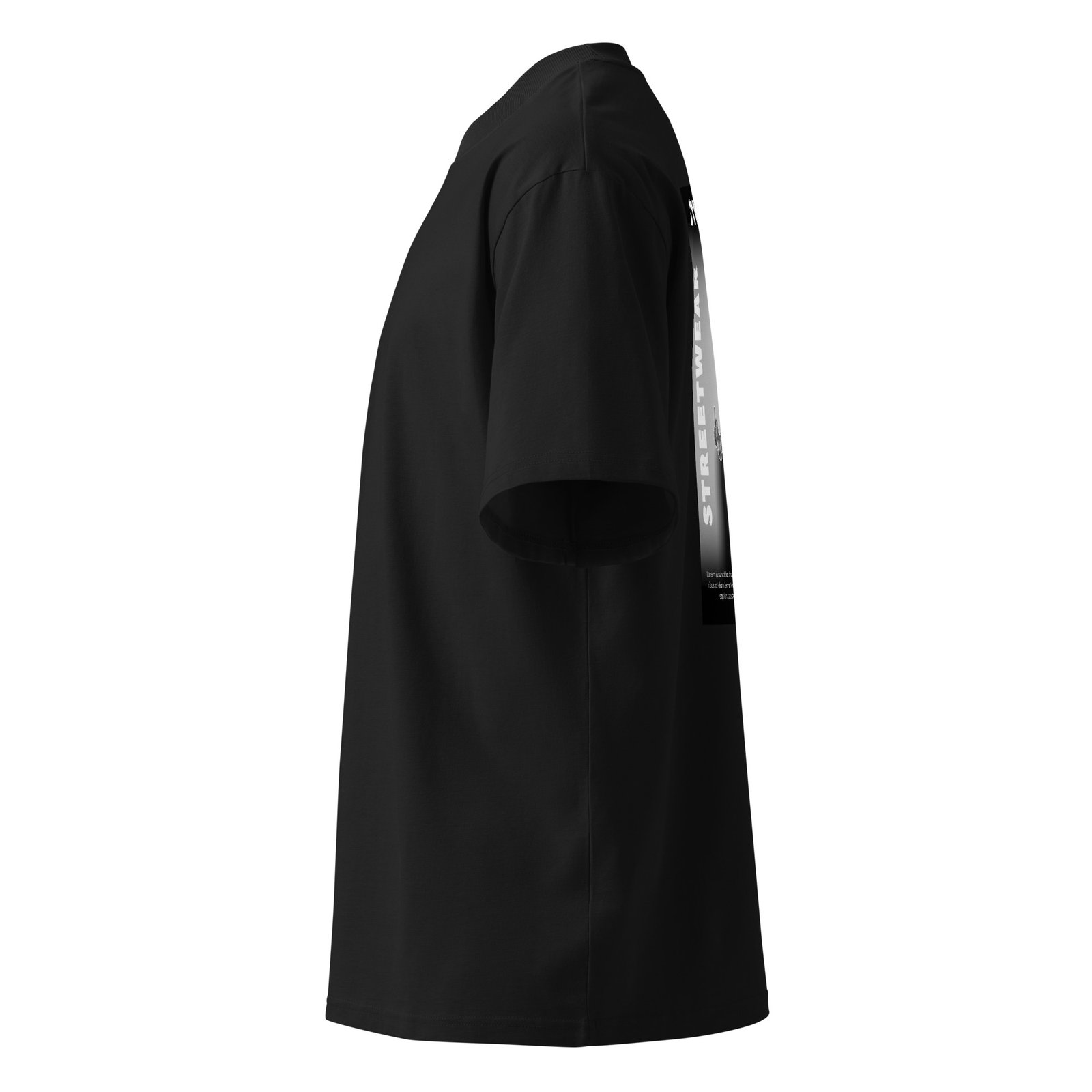 Streetwear Unisex organic oversized high neck t-shirt - Image 4