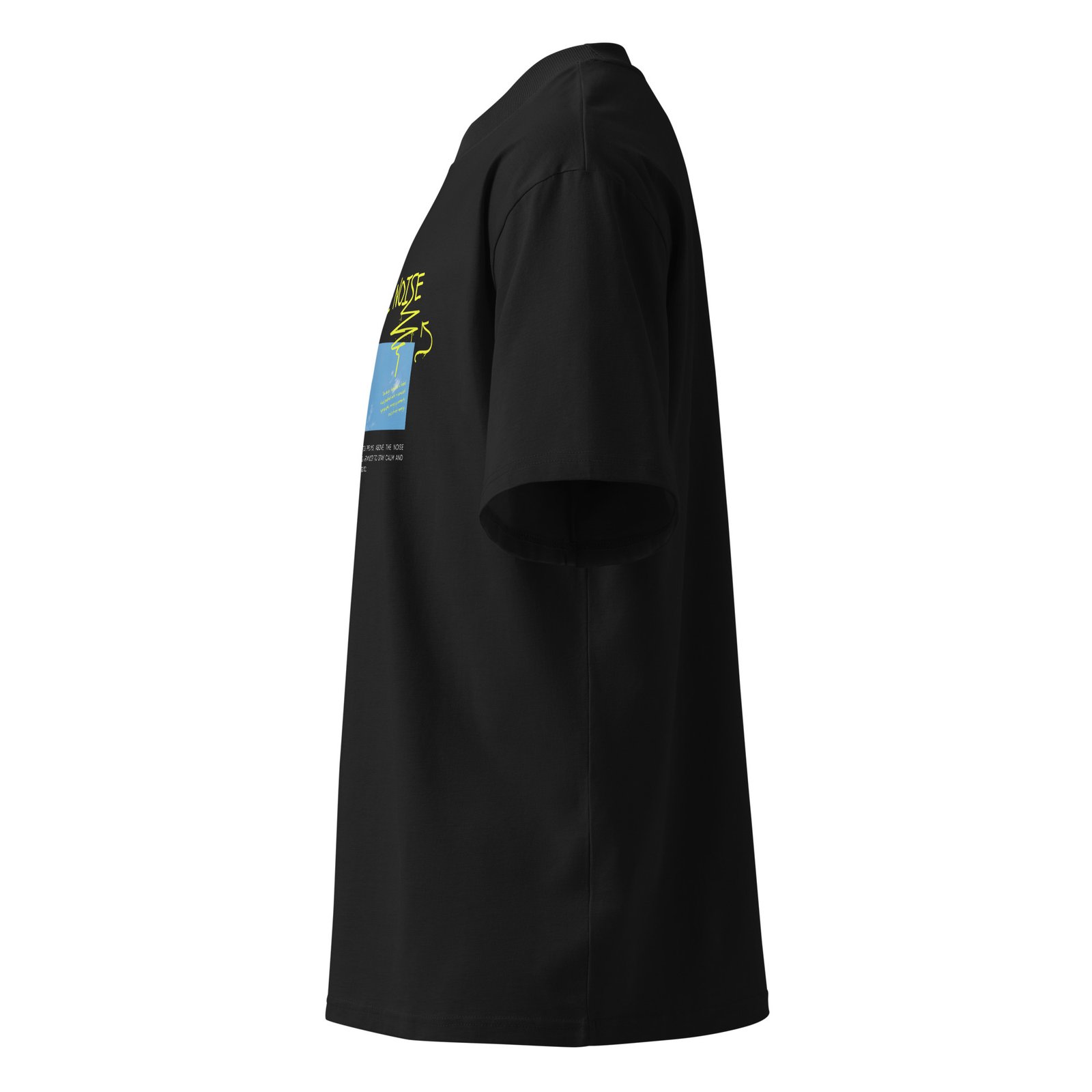 Above the Noise Unisex organic oversized high neck t-shirt - Image 4