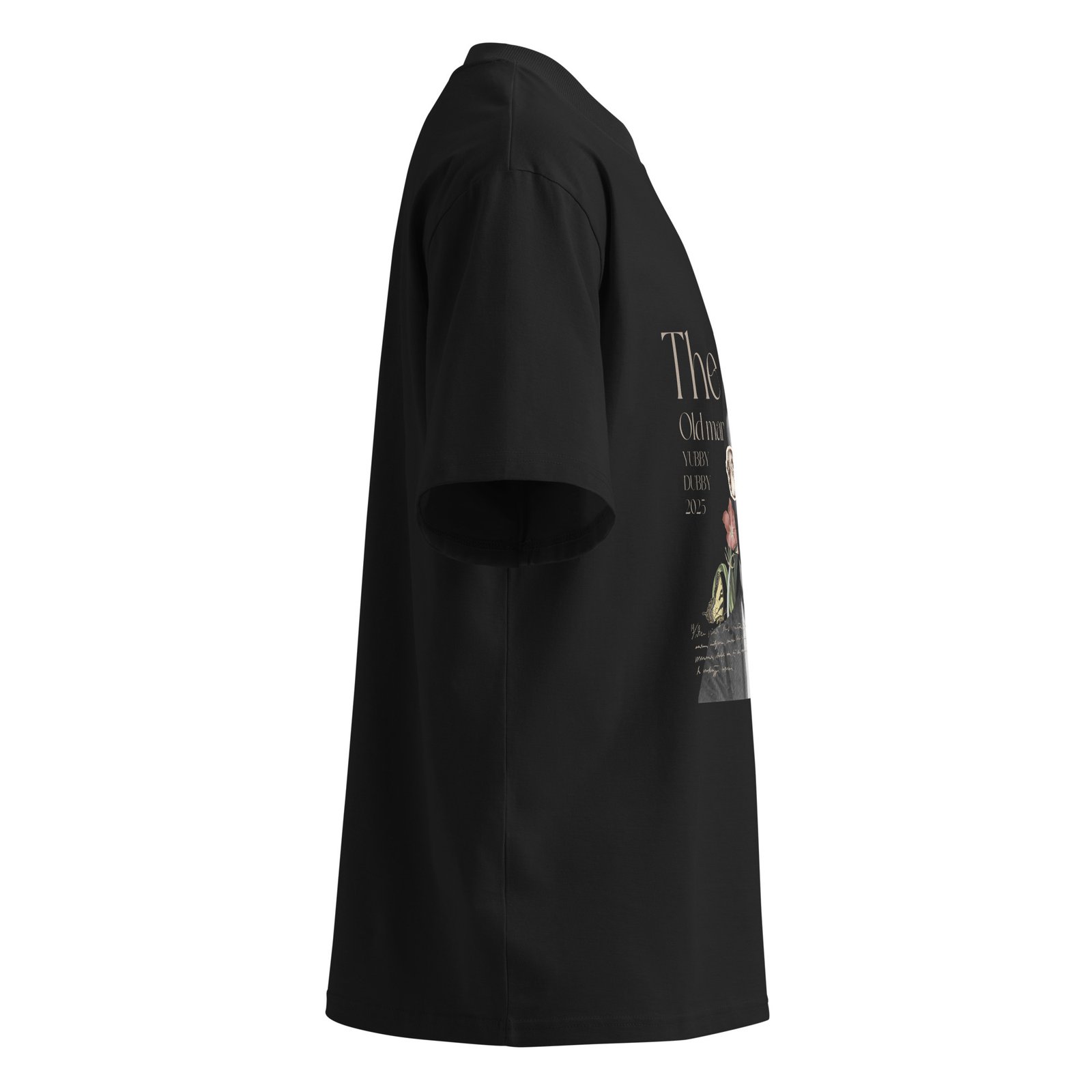 The Wise Unisex organic oversized high neck t-shirt - Image 5