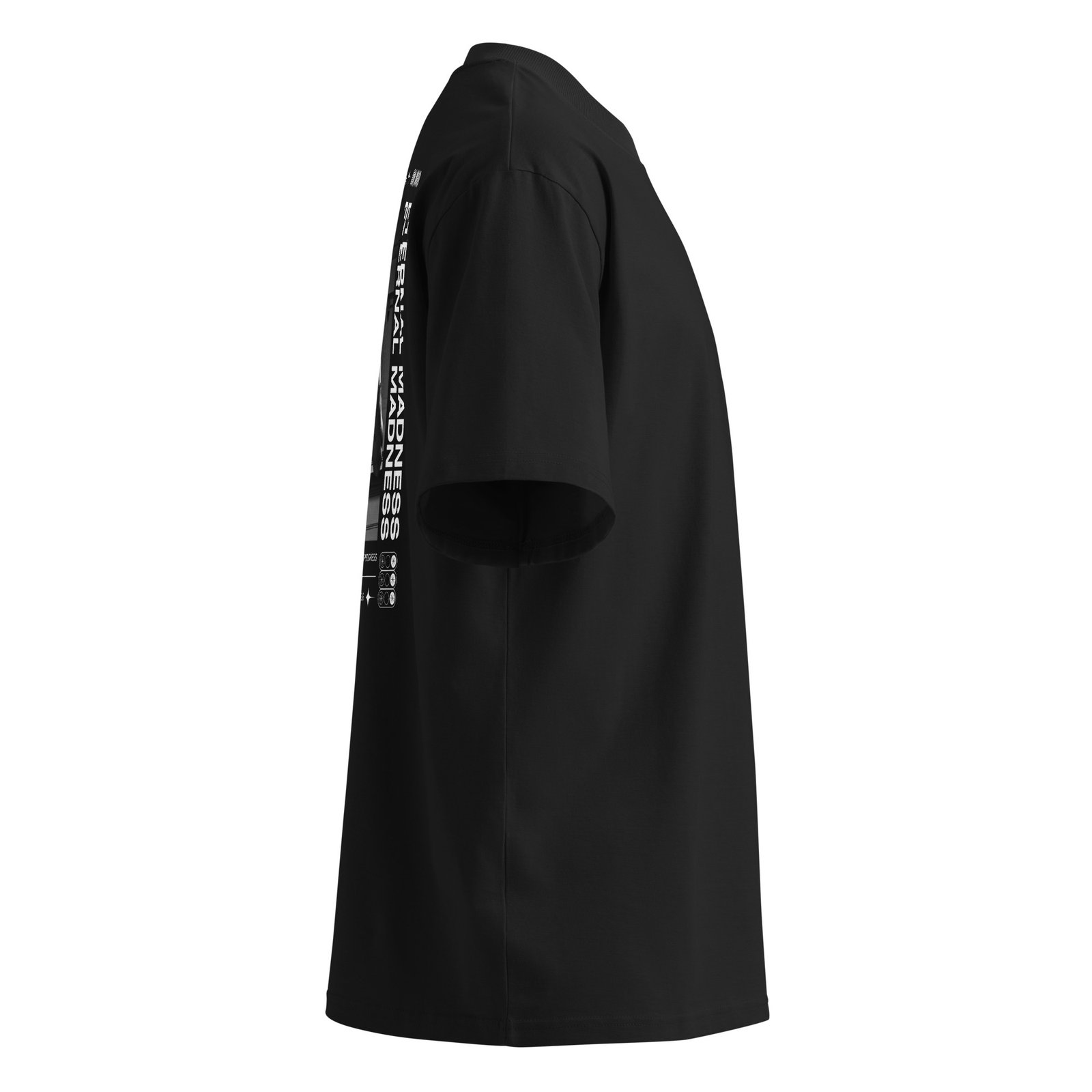 Eternal Madness Unisex organic oversized high neck t-shirt - Image 5