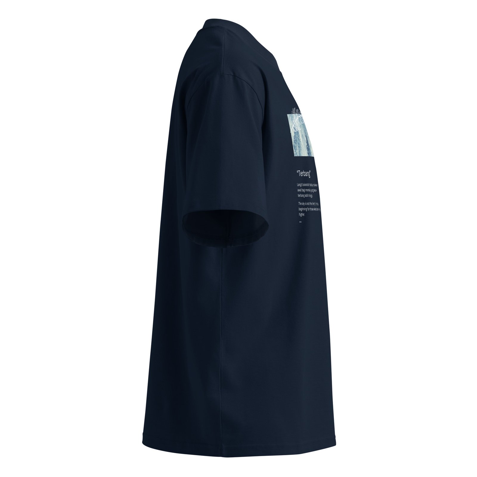 Tabeng Unisex organic oversized high neck t-shirt - Image 11