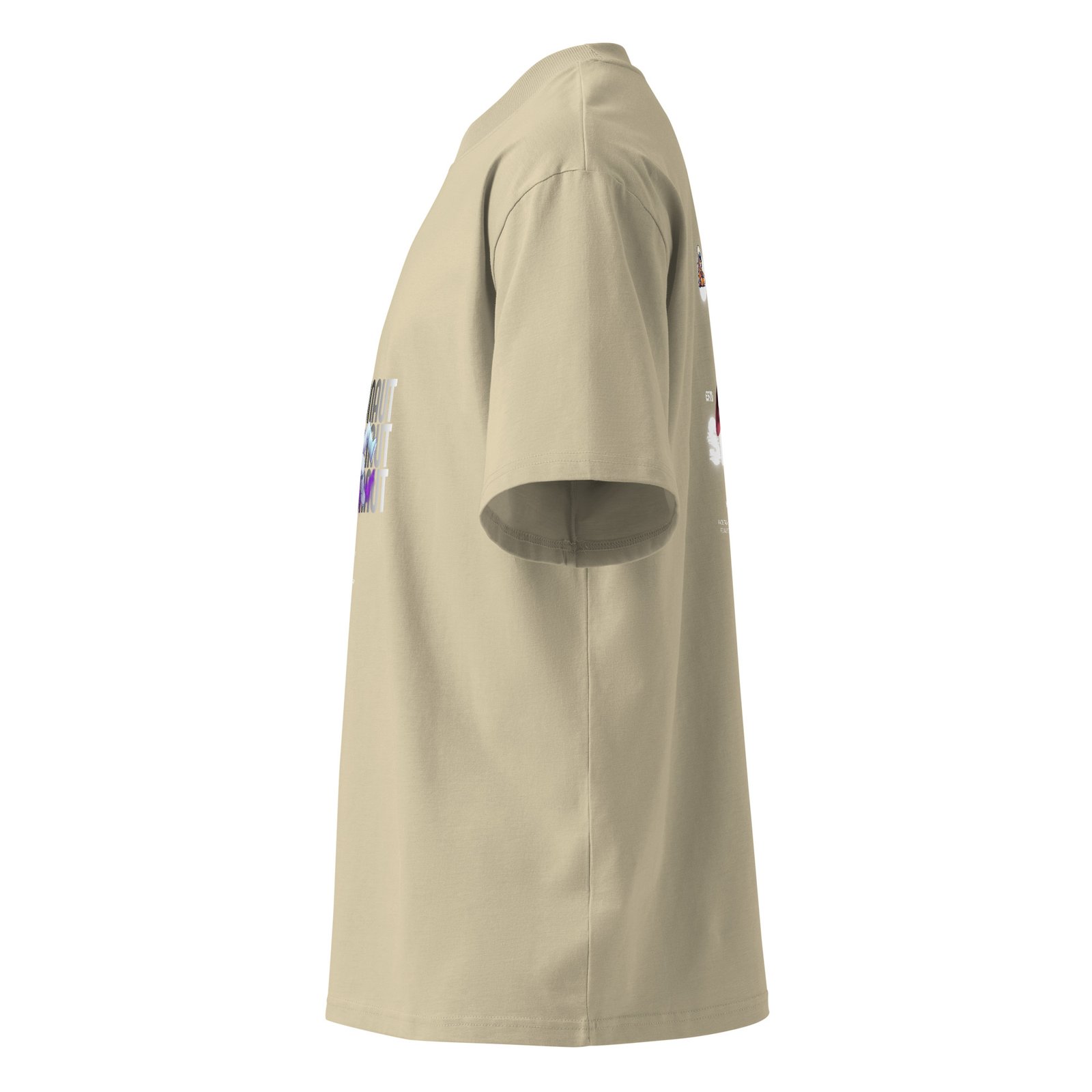 Astronaut Unisex organic oversized high neck t-shirt - Image 10