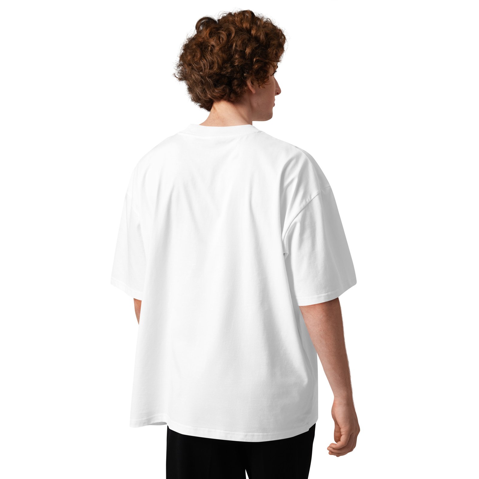 Liquid Unisex organic oversized high neck t-shirt - Image 7