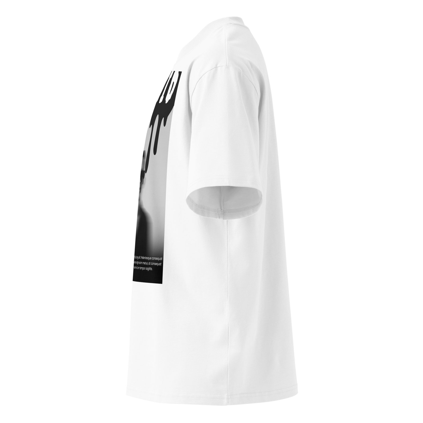 Liquid Unisex organic oversized high neck t-shirt - Image 4