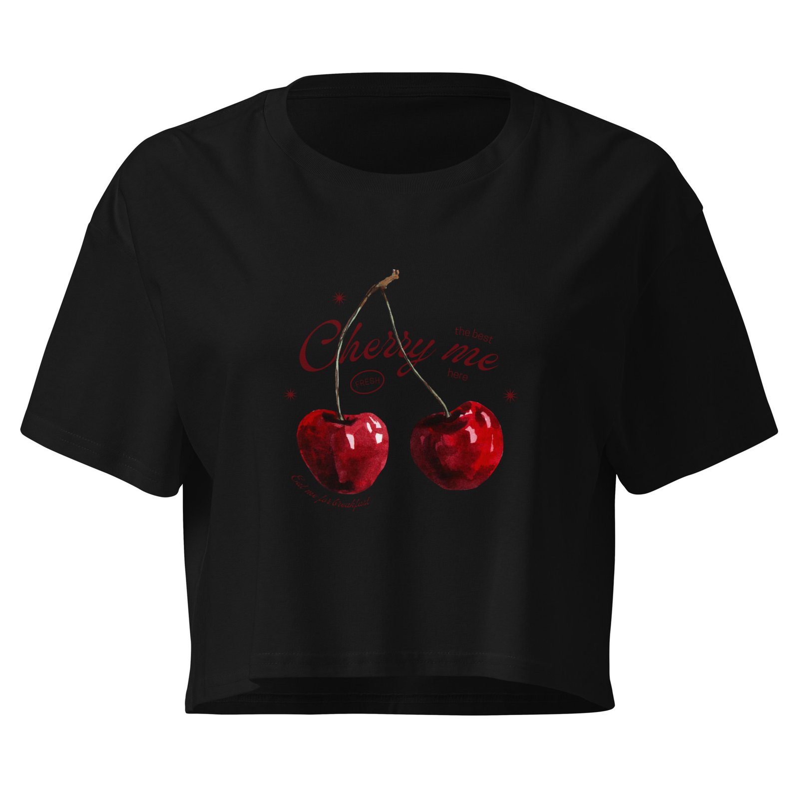 Cherry Me Women’s crop top - Image 2